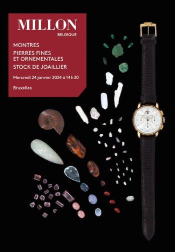 Montres, pierres fines et ornementales, stock de joaillier