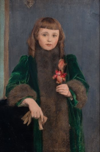 Fernand Khnopff, Portrait d'Yvonne Suys, 1890 