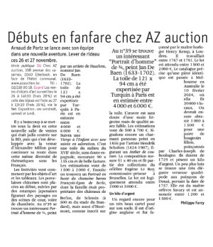 D&eacute;buts en fanfare chez AZ auction